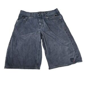 Coogi‎ 69 Australia Jean Shorts Mens 38 Faded Black Buttonfly Denim Gorpcore